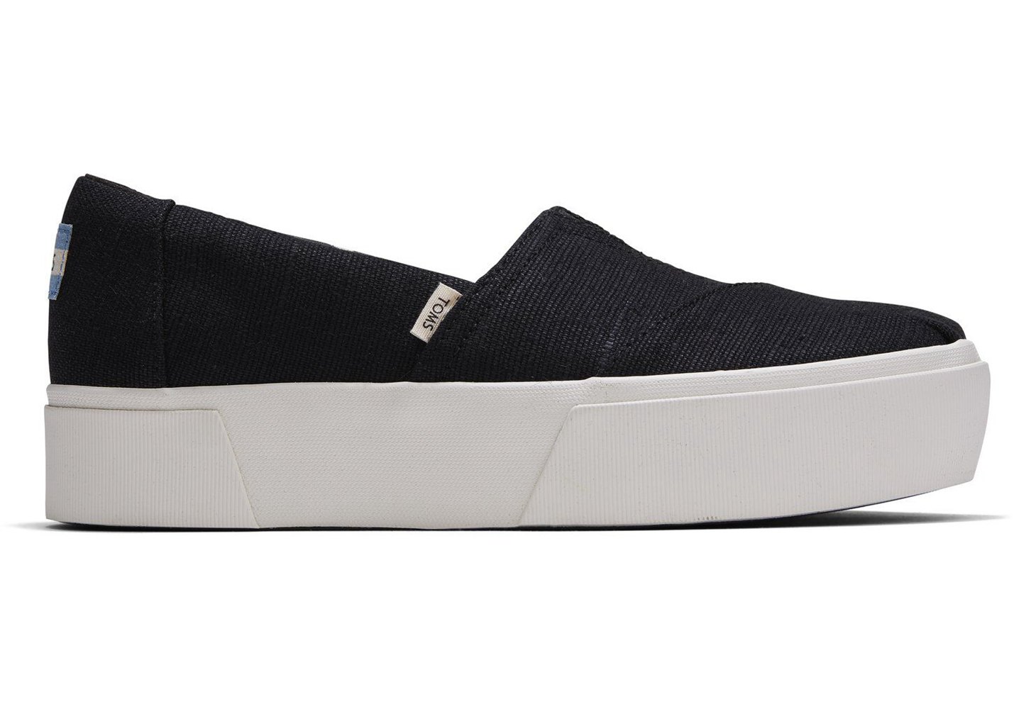 Toms Alpargata Boardwalk Slip On Espadrille Black - Womens - 76328-IHNY